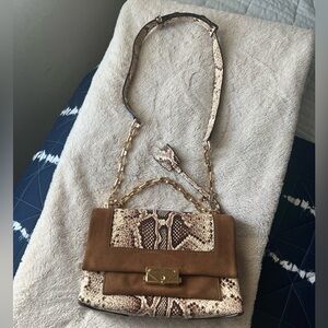 Michael Kors Snake Print Cross Body Bag